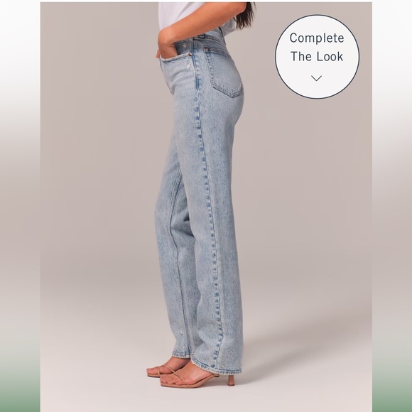 Abercrombie 90s Straight Jeans Ultra High Rise - Picture 4 of 5